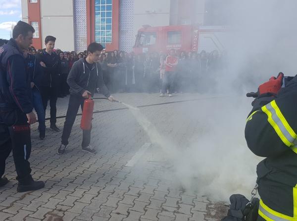 FIRE EXERCISE IN THE SCHOOL